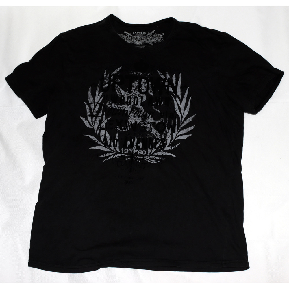 Express Men's Graphic Short Sleeve Crew Neck T-Shirt Size 2XL - Picture 1 of 5
